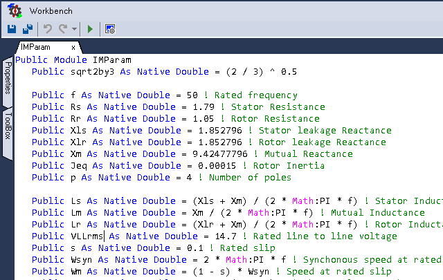 Workbench - Code based design enviroment