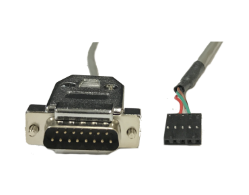 DSUB 15 to 5 pin header encoder cable. min. 3 ft (0.91 m).