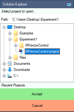Workbench navigate to project in file browser