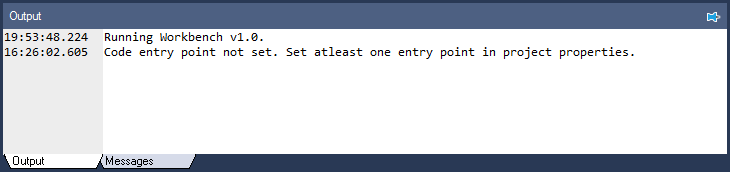 No project entry point set error